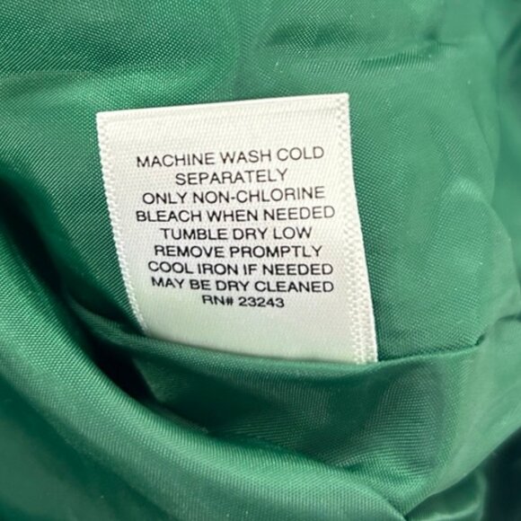 0416 NY&C Green Puffer Vest Quilted Zip-Up Sleeveless Jacket • Winter Layering - Picture 8 of 10